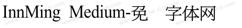 InnMing Medium字体转换